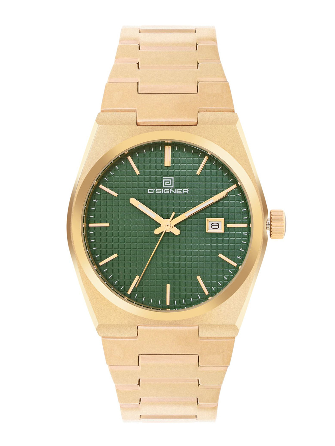 D'SIGNER Men Round Dial & Bracelet Style Straps Analogue Watch 867GM.16G