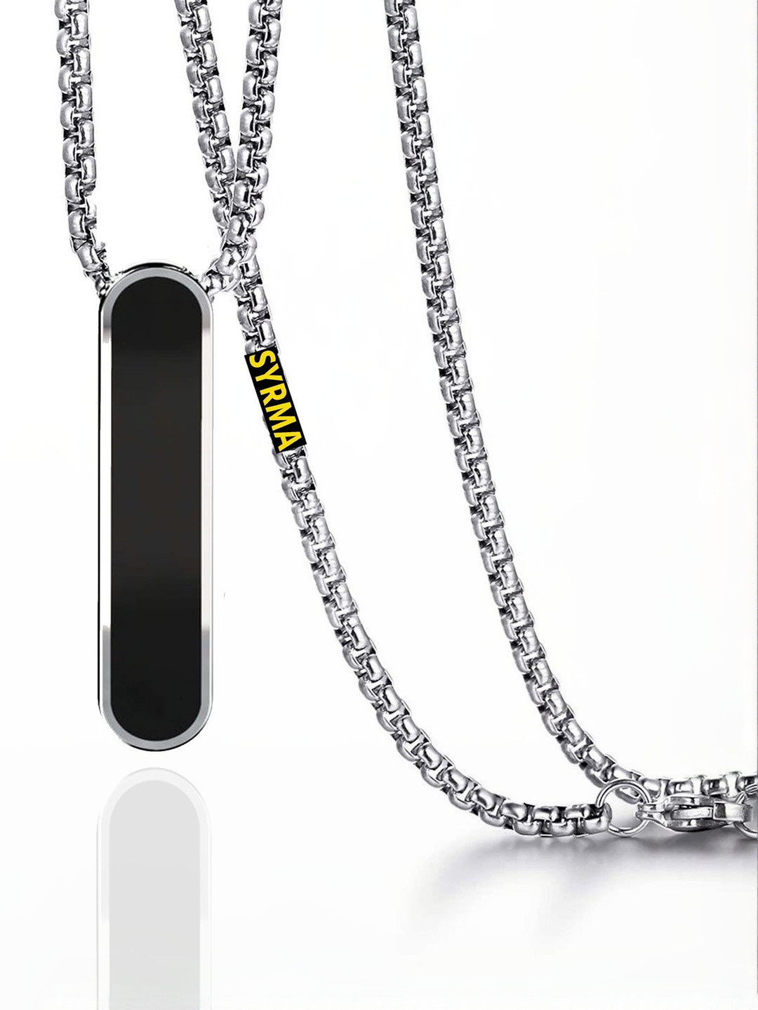 GGE NATURAL ITEM Unisex Contemporary Shaped Link Chain Minimal Necklace