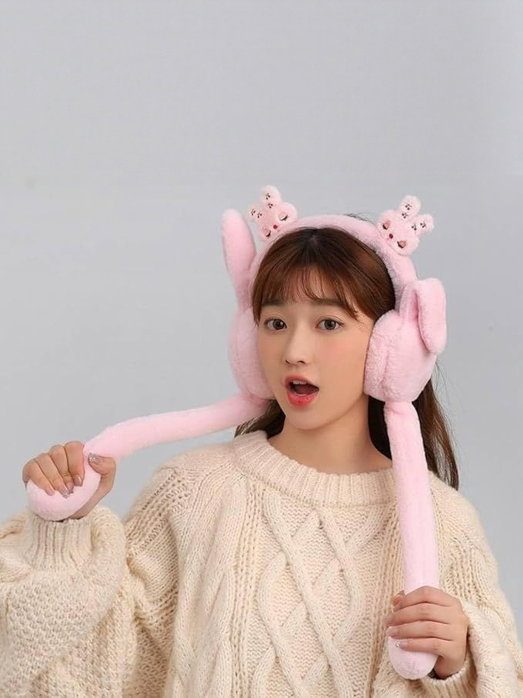 Eleg & Stilance Girls Plush Bunny Earband