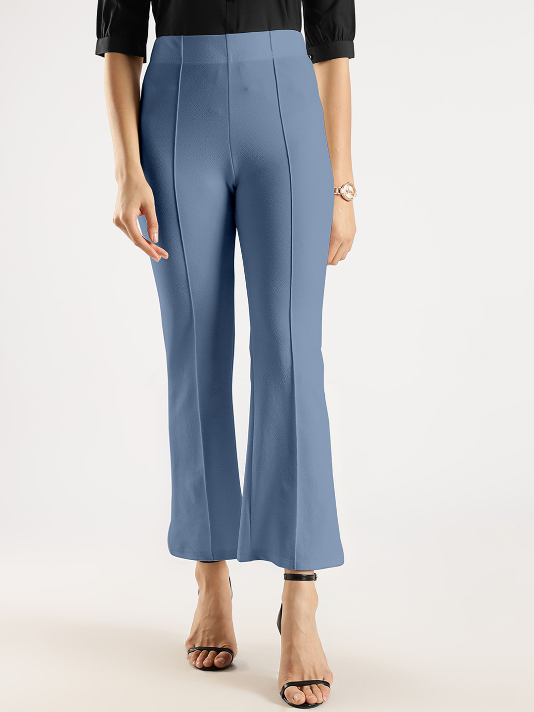 SWADESI STUFF Women Relaxed Flared Trousers