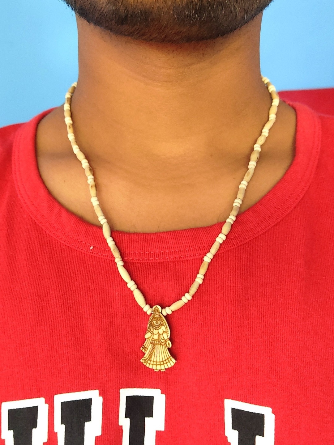 Basukiya Unisex Brown Shri Radharani Tulsi Mala.