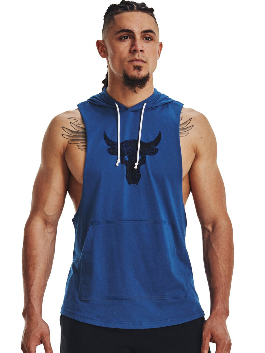 UNDER ARMOUR Men Printed Sleeveless Hoodie