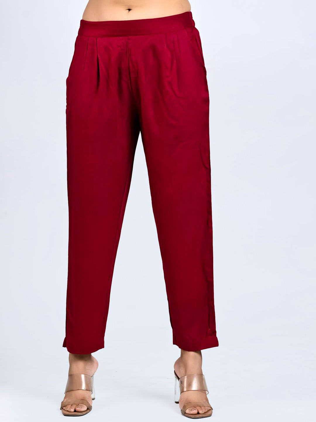 Mirayya Enterprises Women Mid-Rise Easy Wash Regular Trousers