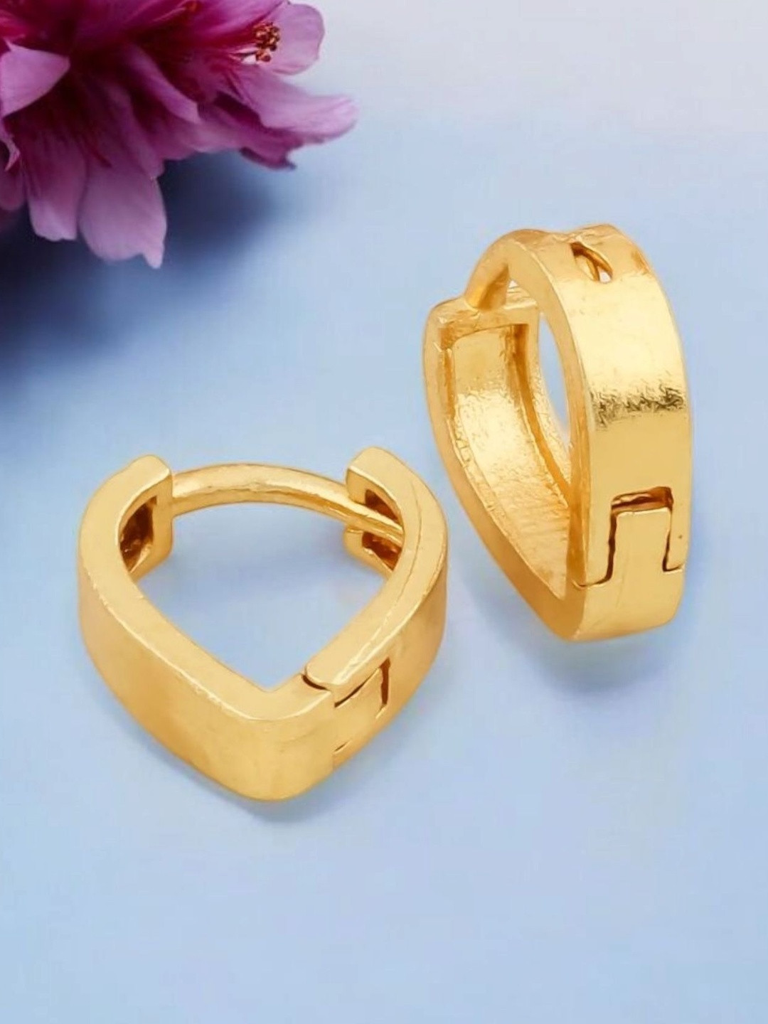SHREE KRISHNA SHOPPING Women Gold-Plated Brass Hoop Earrings Earrings