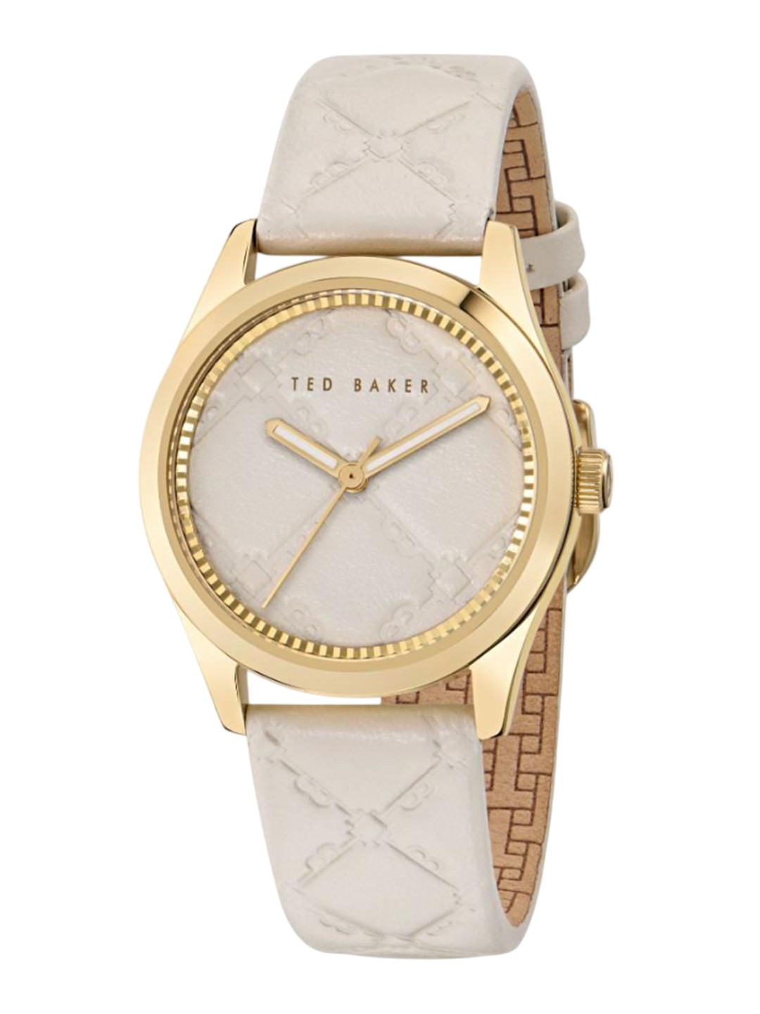 Ted Baker Coolly Women Brass Dial & Leather Straps Analogue Watch BKPCLS503