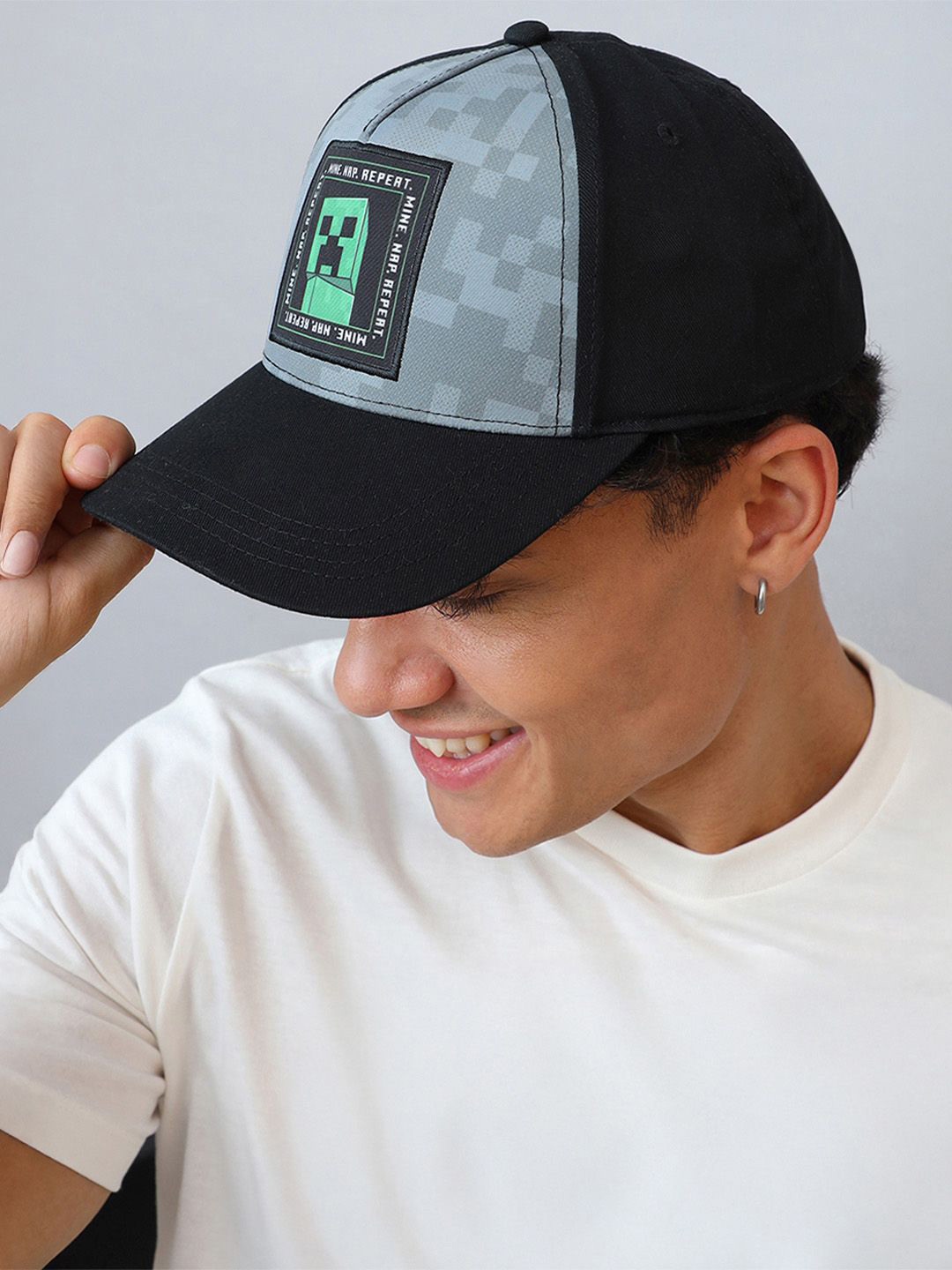 Free Authority Men Minecraft Printed Baseball Cap