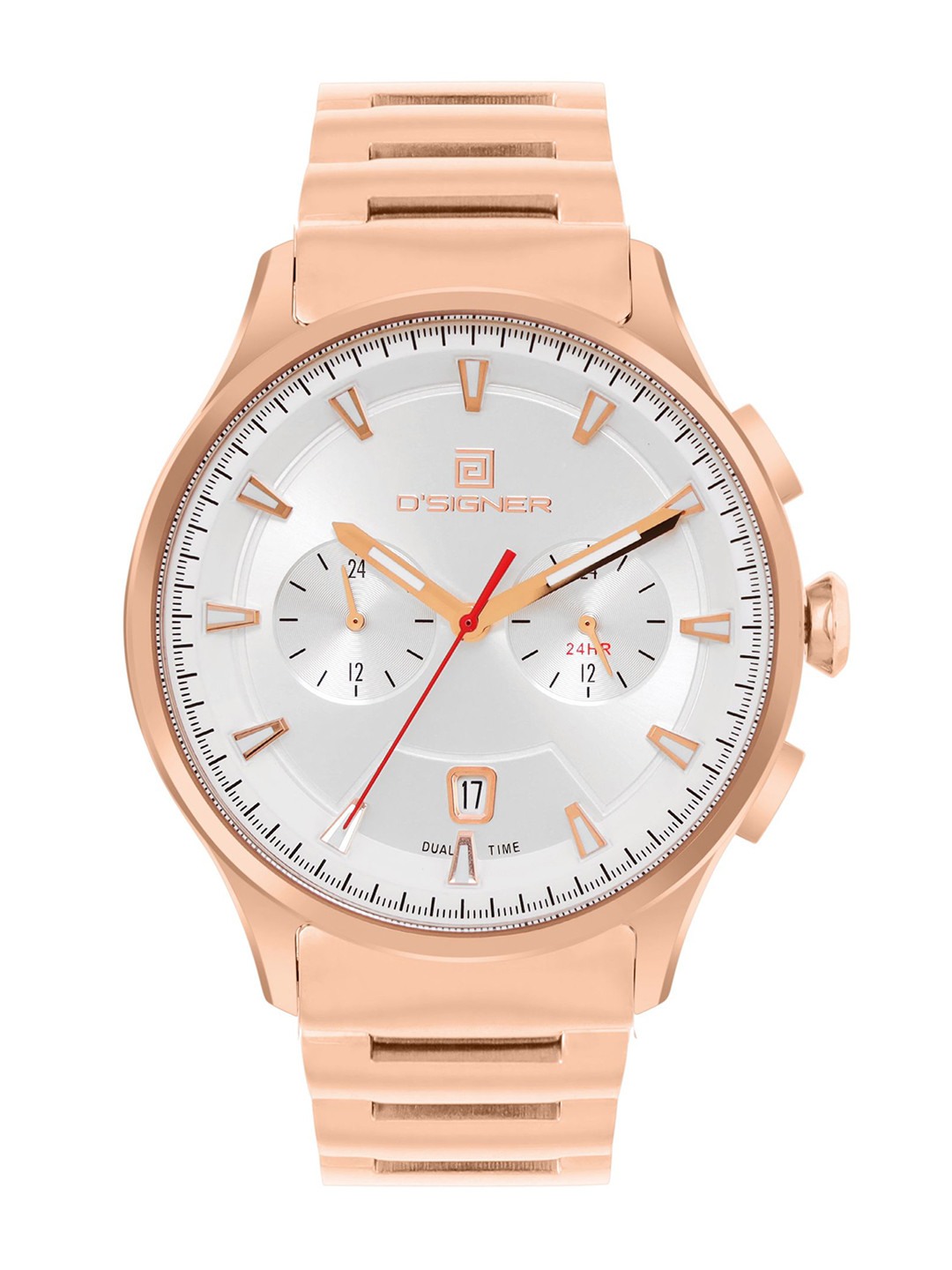 D'SIGNER Men Dial & Metal Bracelet Style Straps Analogue Multi Function Watch 811RGM.2G