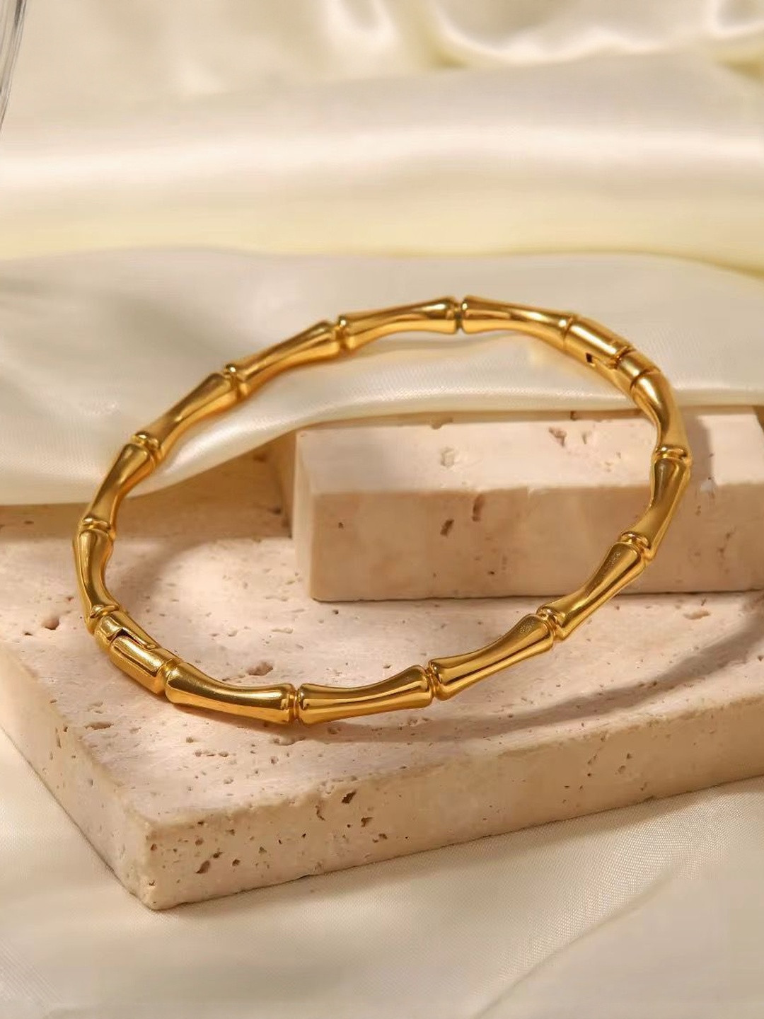 Glamgem Gold-Plated Stainless Steel Cuff Bracelet