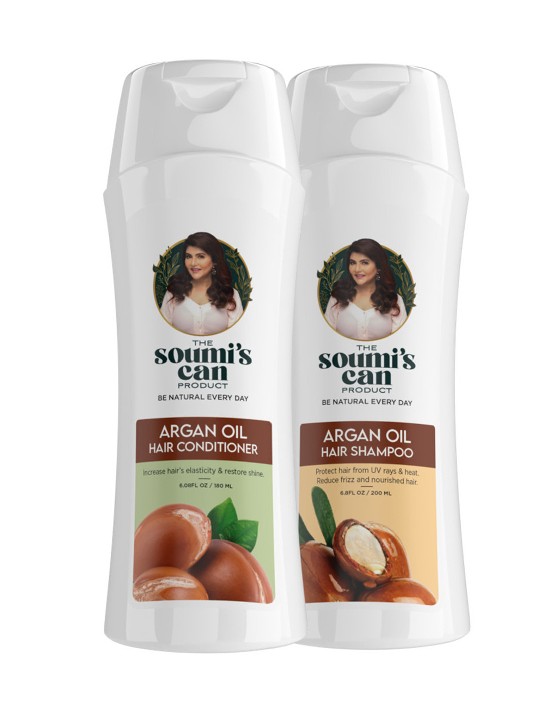 THE SOUMI'S CAN PRODUCT Set of Argan Oil Hair Shampoo 200ml & Conditioner 180ml