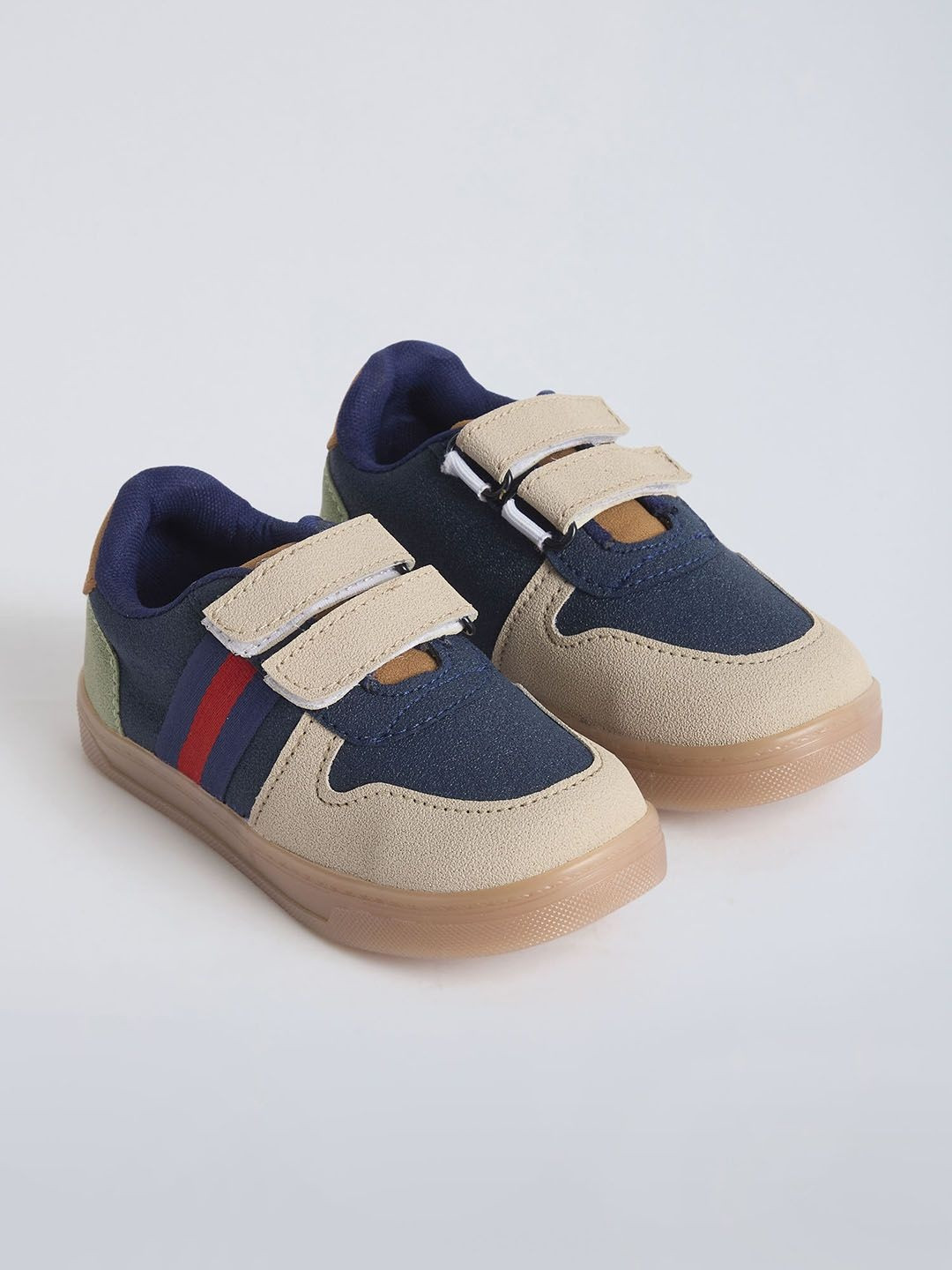 Hopscotch Blue PU Non-Marking Sports Shoes