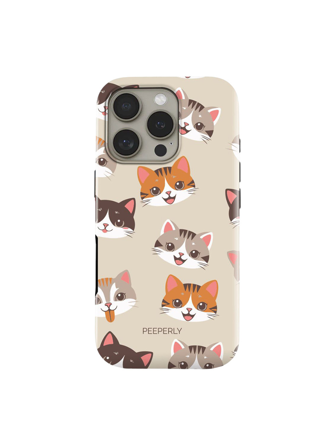 PEEPERLY Pretty Kitty Conversational Printed Impact Resistant iPhone 13 Pro Max Back Case