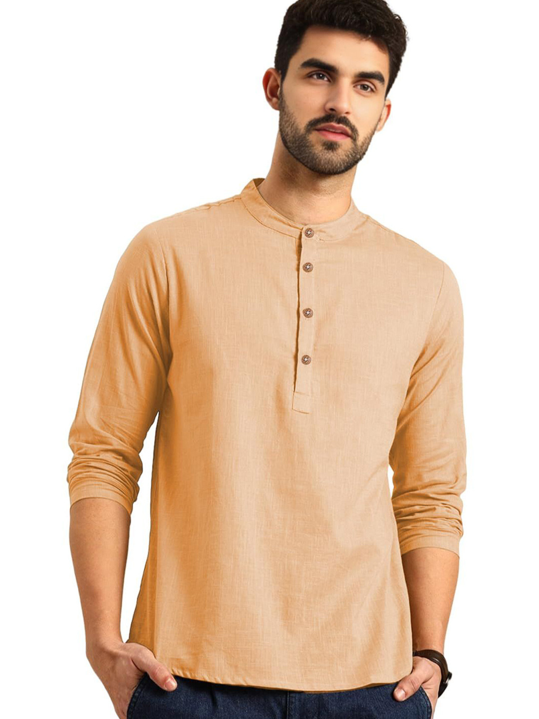 Go Stylish Men Slim Fit Full Sleeve Kurti