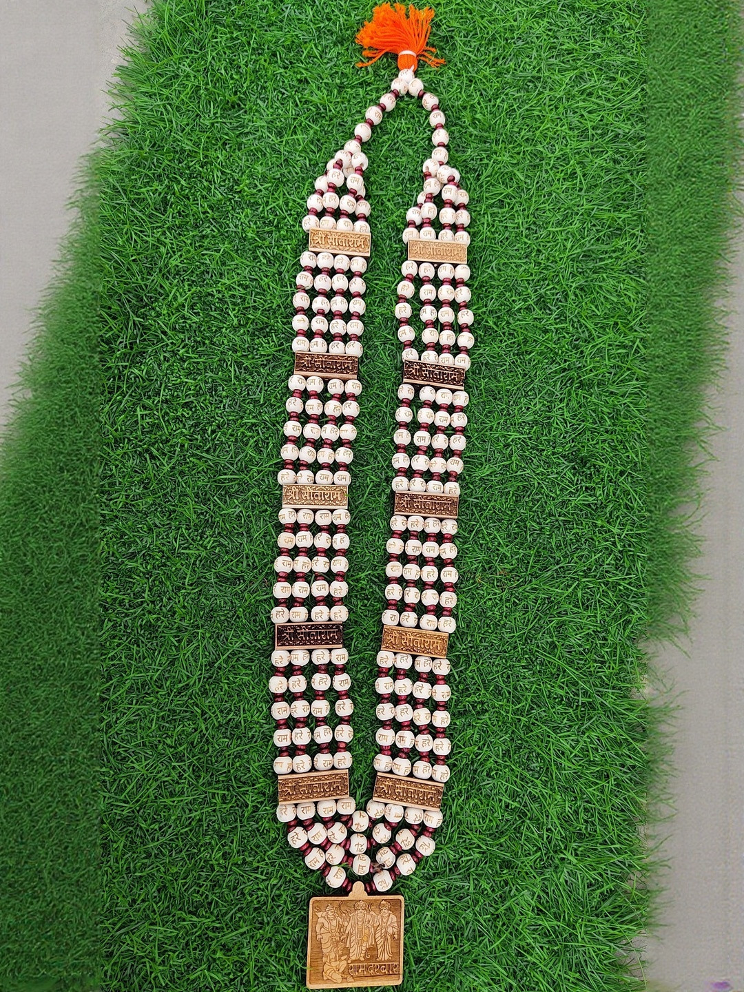 Basukiya Unisex Brass Handcrafted Shri Ram Darbar Panch Mala