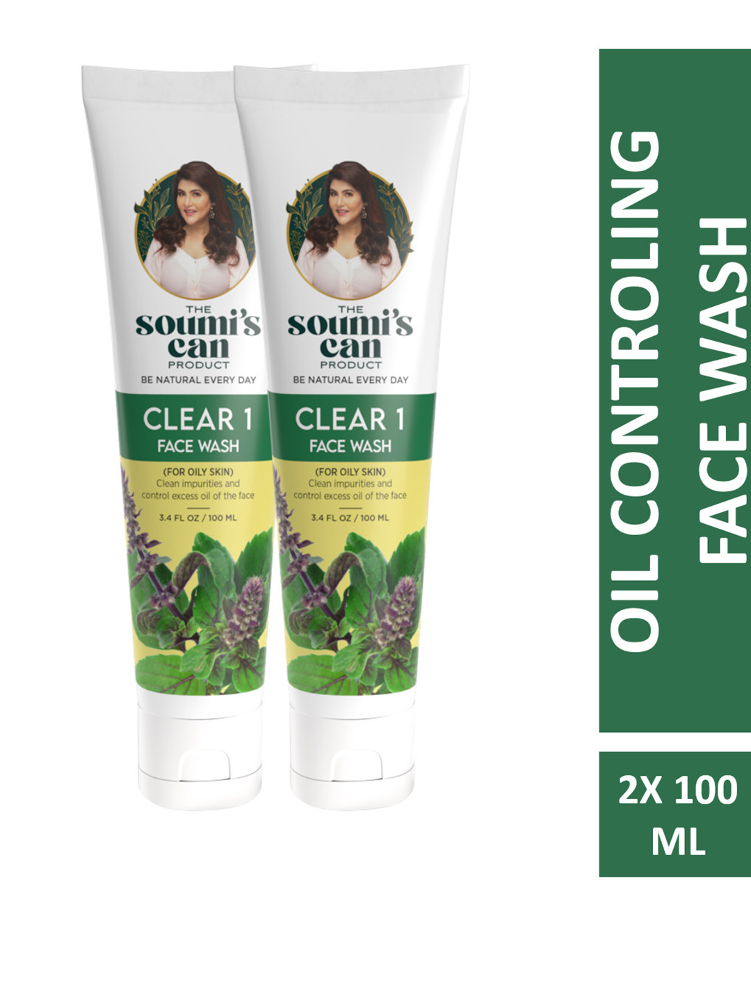 THE SOUMI'S CAN PRODUCT Set Of 2 Clear 1 Face Wash - 100ml Each