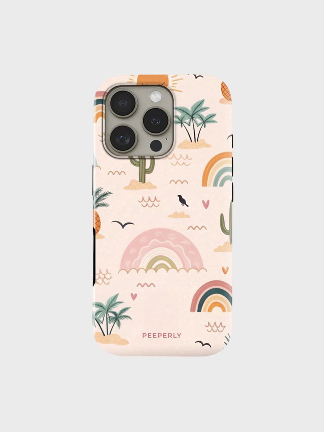 PEEPERLY Unisex iPhone 13 Pro Max Quirky Impact Resistant Desert Oasis Back Case