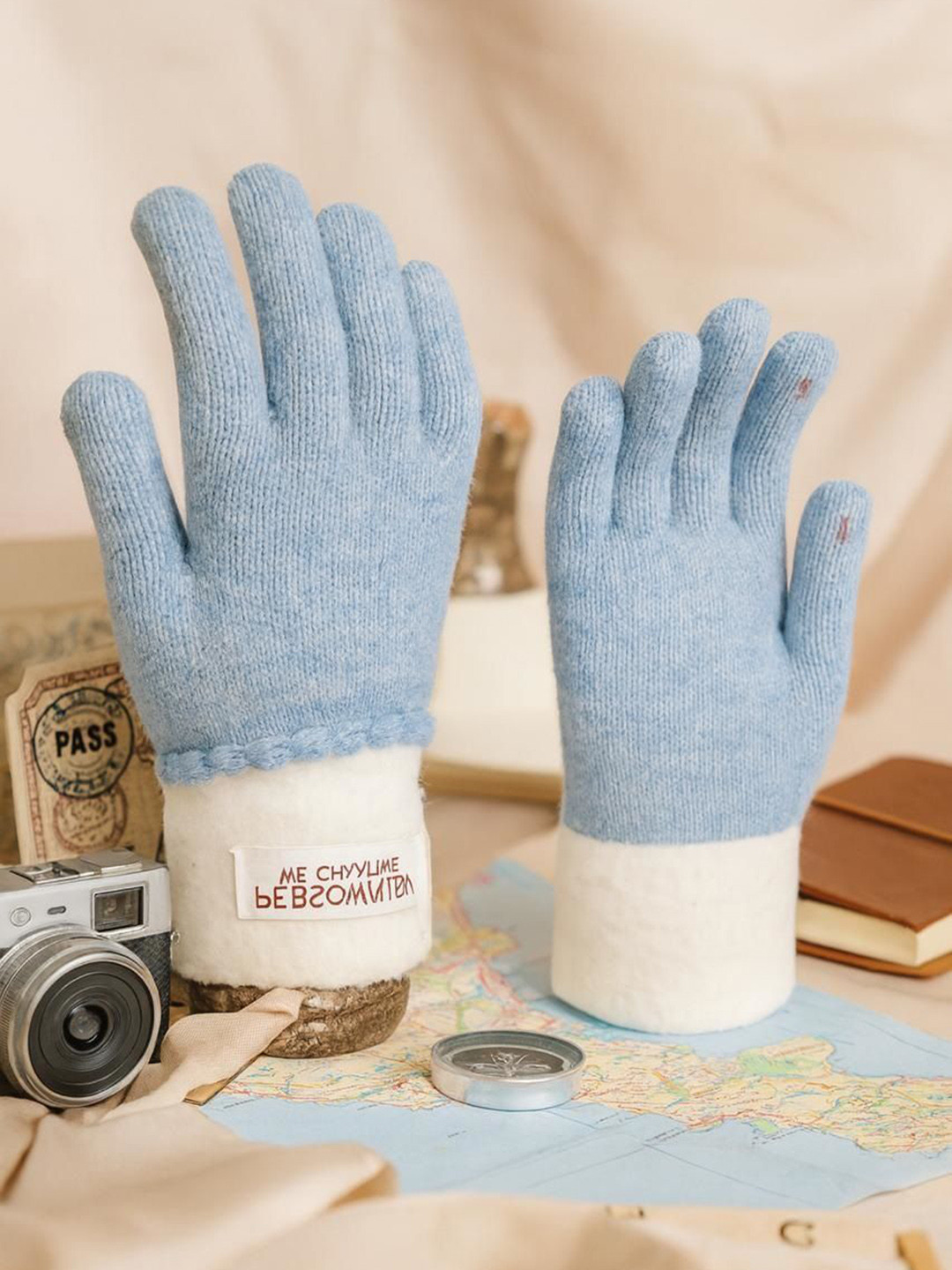 LOOM LEGACY Women Solid Lightweight Woollen Gloves with Touchscreen Wear