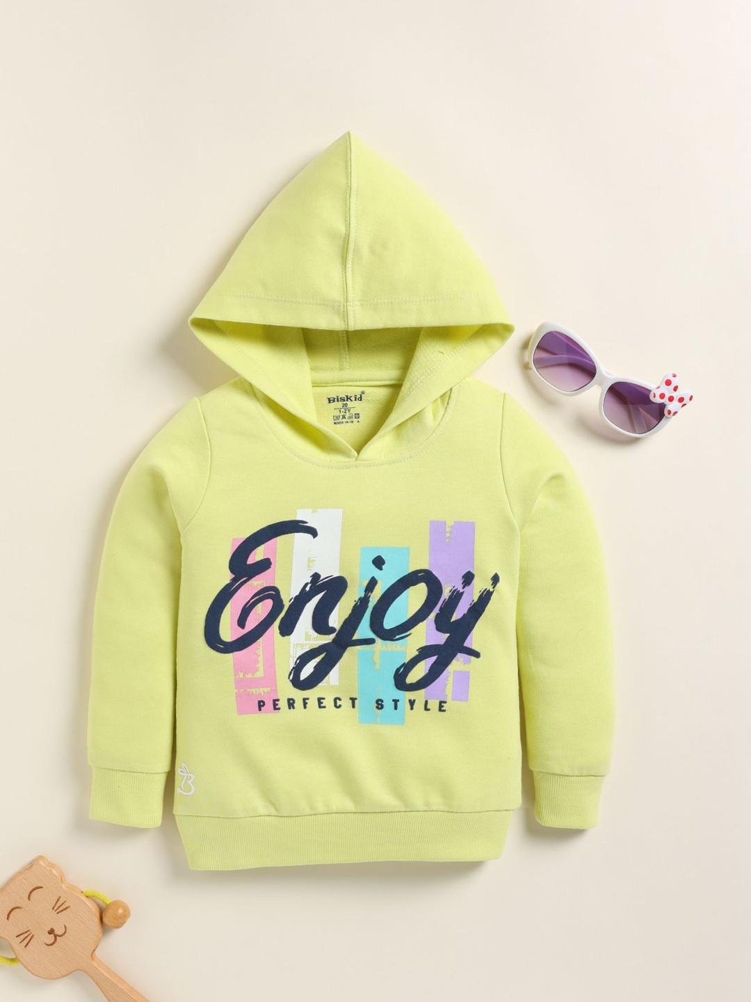 Biskid Kids-Girls Cotton Printed Sweatshirts