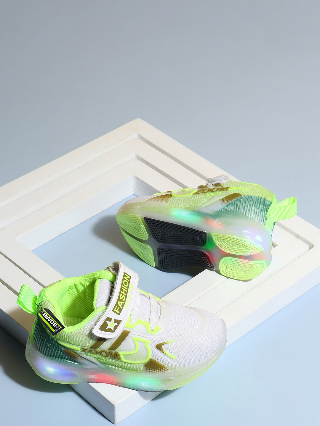 Binos Kids Colourblocked Velcro Sneakers