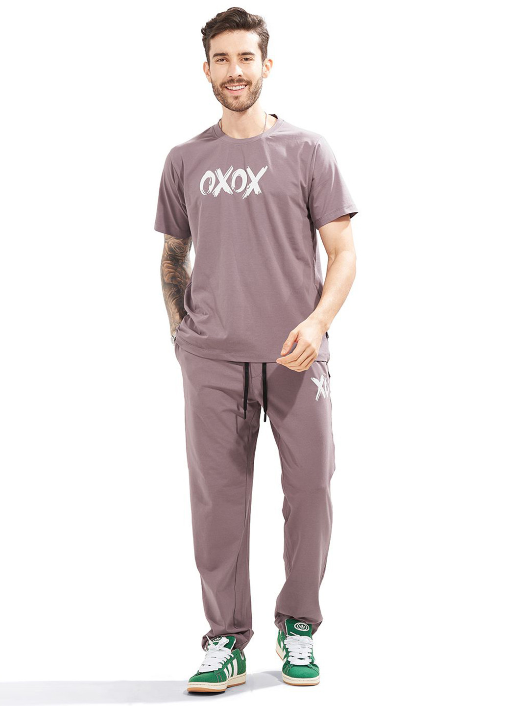 WEET Men Printed Pure Cotton T-Shirt and Pyjama Night Suits