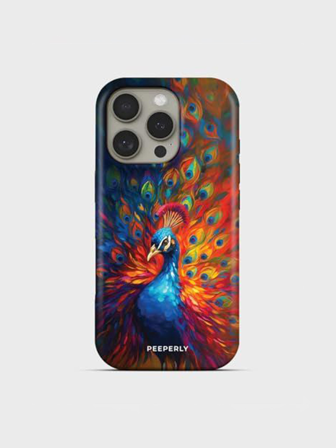 PEEPERLY Fireleaf Graphic Printed Impact Resistant iPhone 13 Pro Max Crystal Back Case