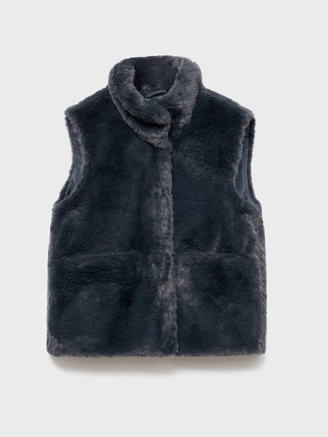 Mango Kids Girls Self Design Sherpa Jacket