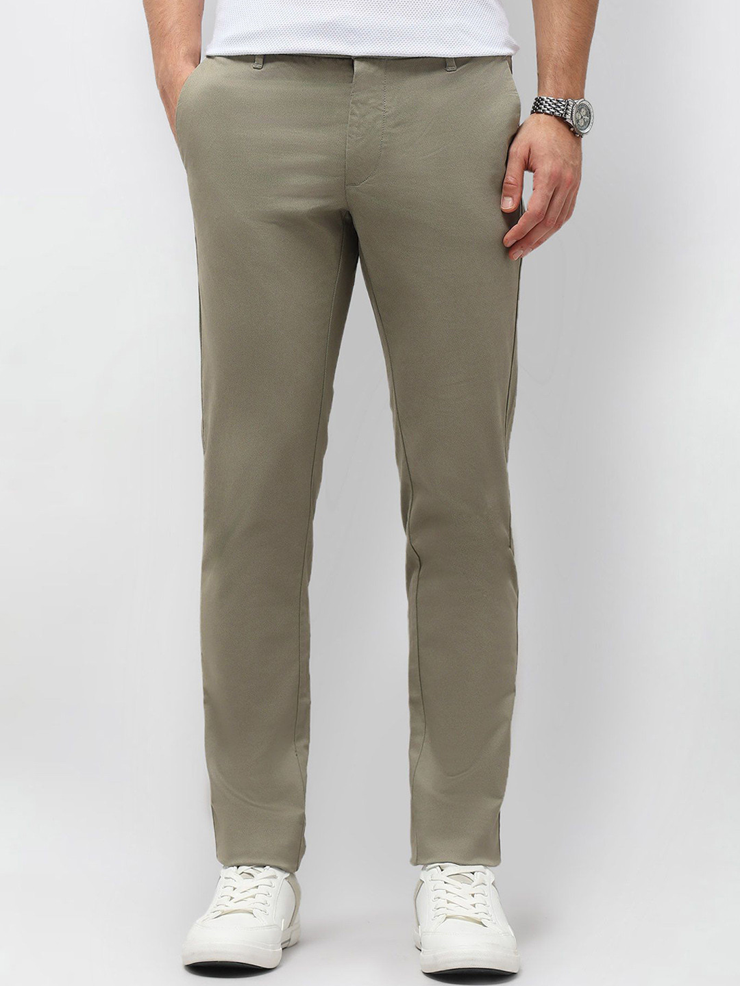 U.S. Polo Assn. Denver Men Slim Fit Mid-Rise Trousers
