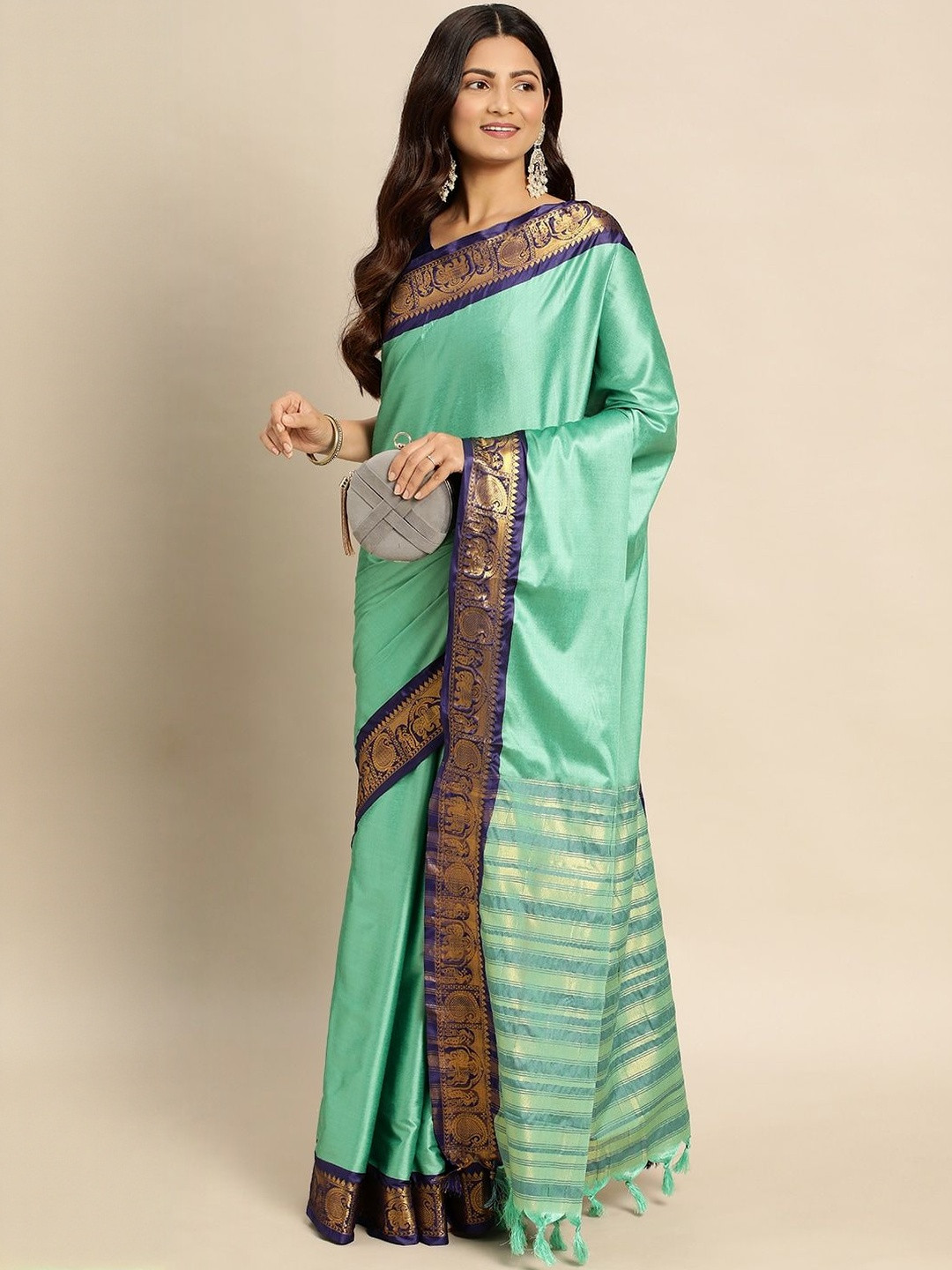 Paramparik Textile Woven Design Zari Art Silk Banarasi Saree