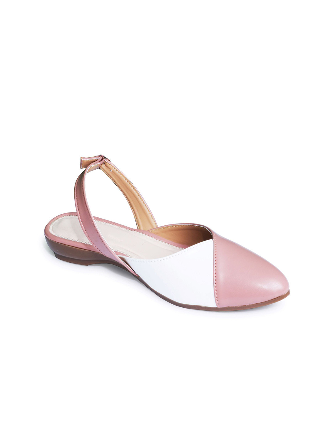 CANVI - TAKE CHANGE TO MAKE CHANGE Women Colourblocked Leather Pointed Toe Flats