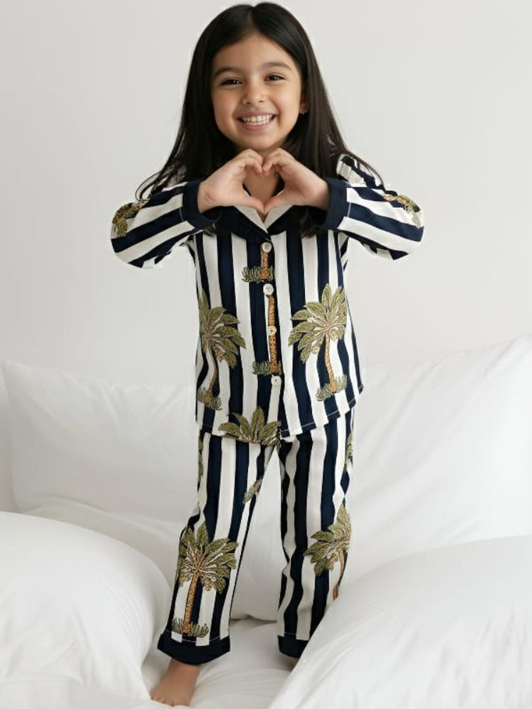 House Of Kids Print Shirt Maxi Dress