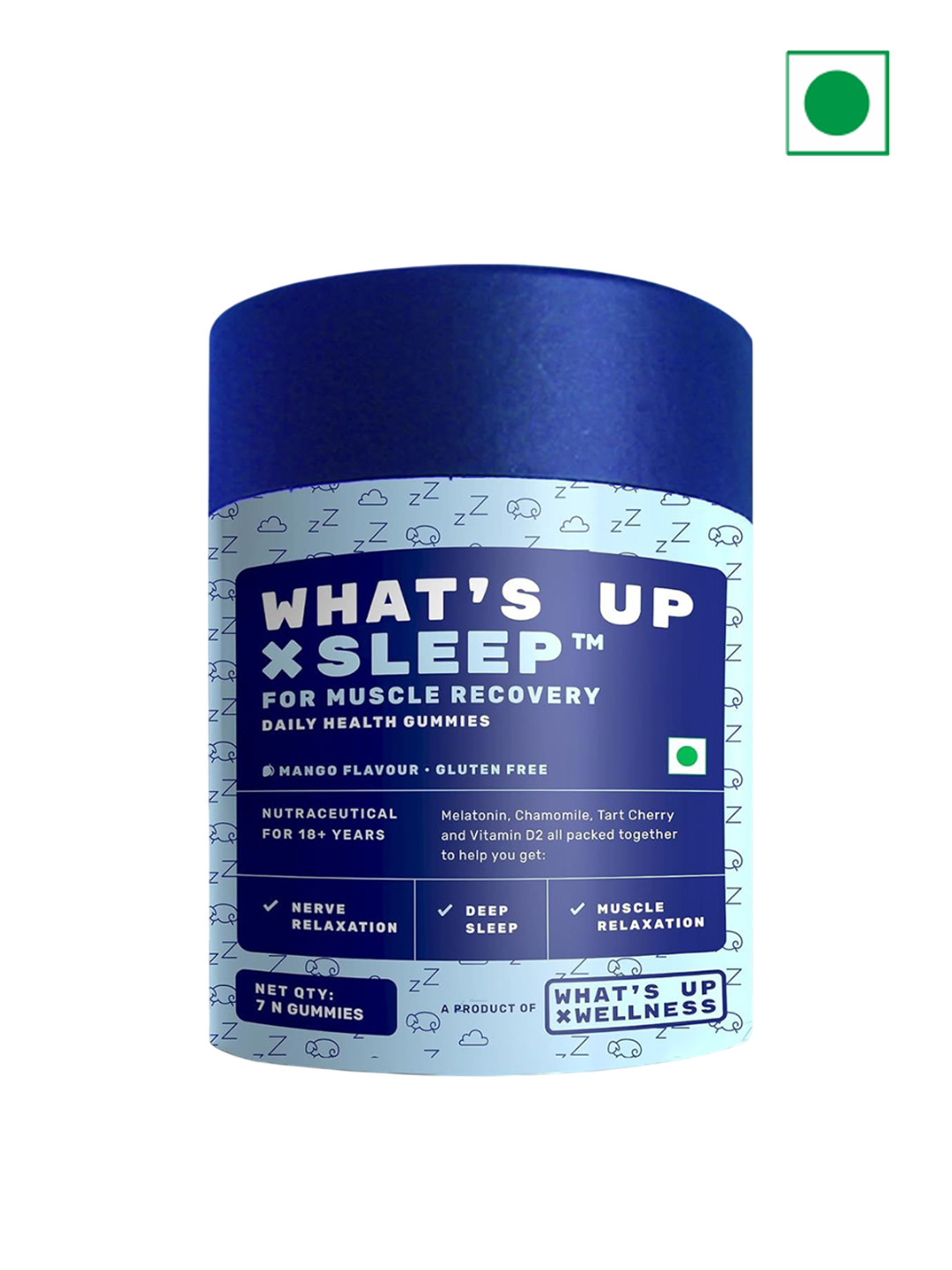 What's Up Wellness Sleep Gummies For Muscle Recovery - 7 Gummies