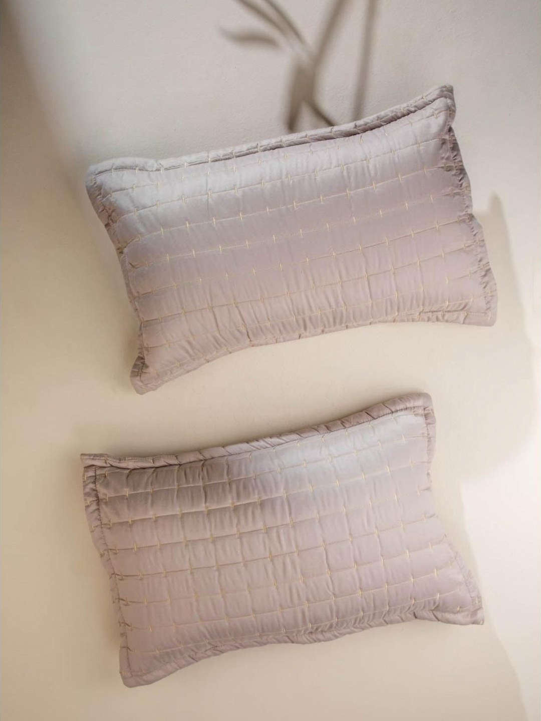 FREEDOM TREE Moira Grey 2 Pieces Rectangle Pillow Covers