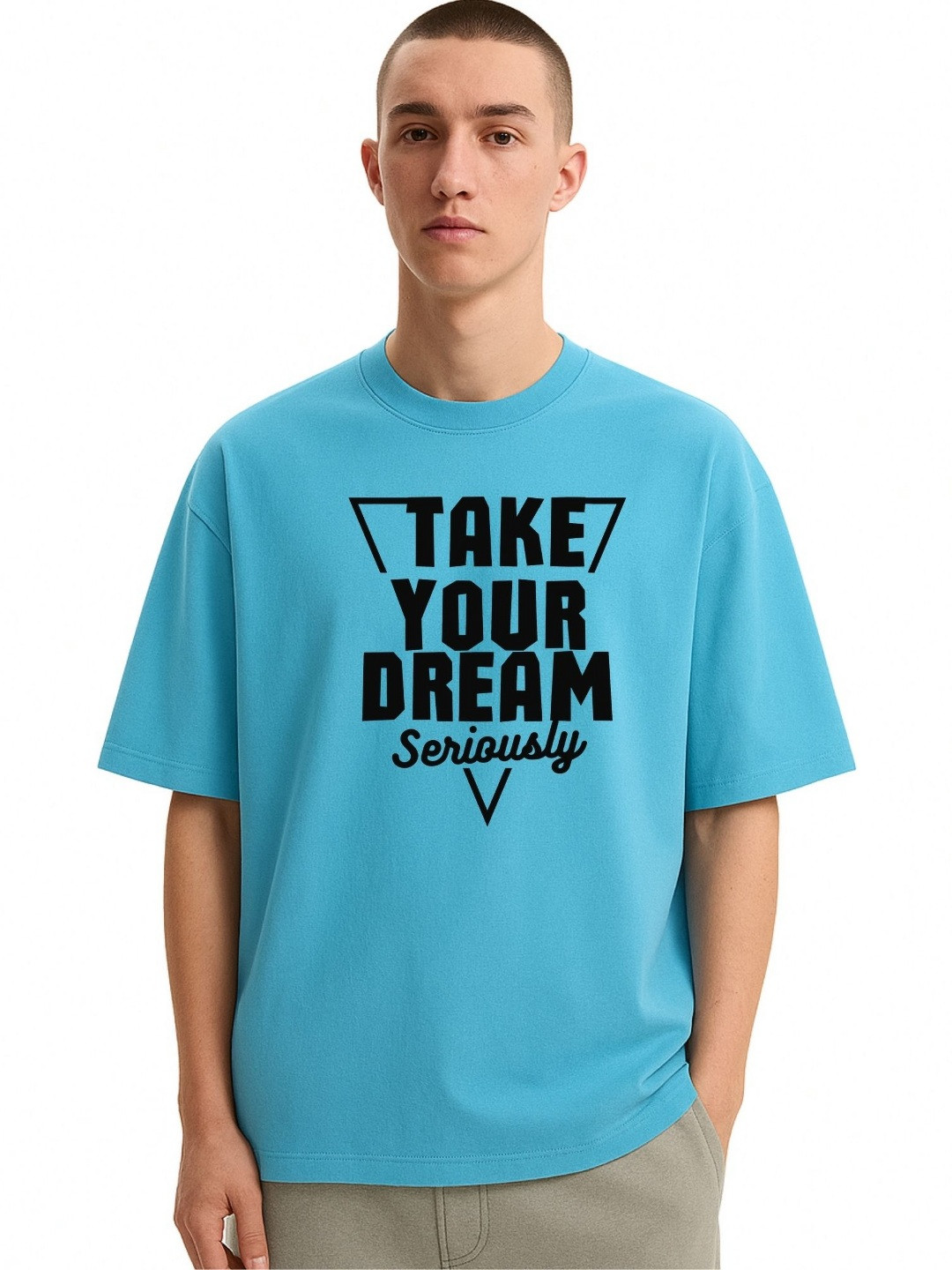 Fashnobic Men Typography Printed Cotton T-shirt