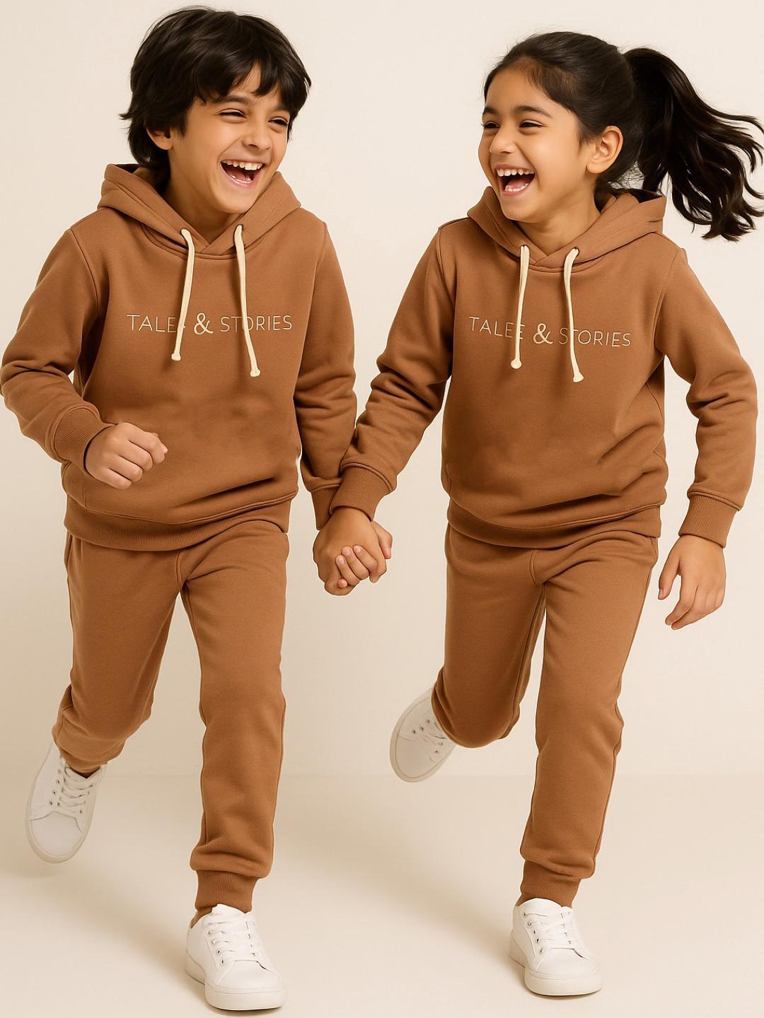 TALES & STORIES Kids Brand Logo Printed Night Suit