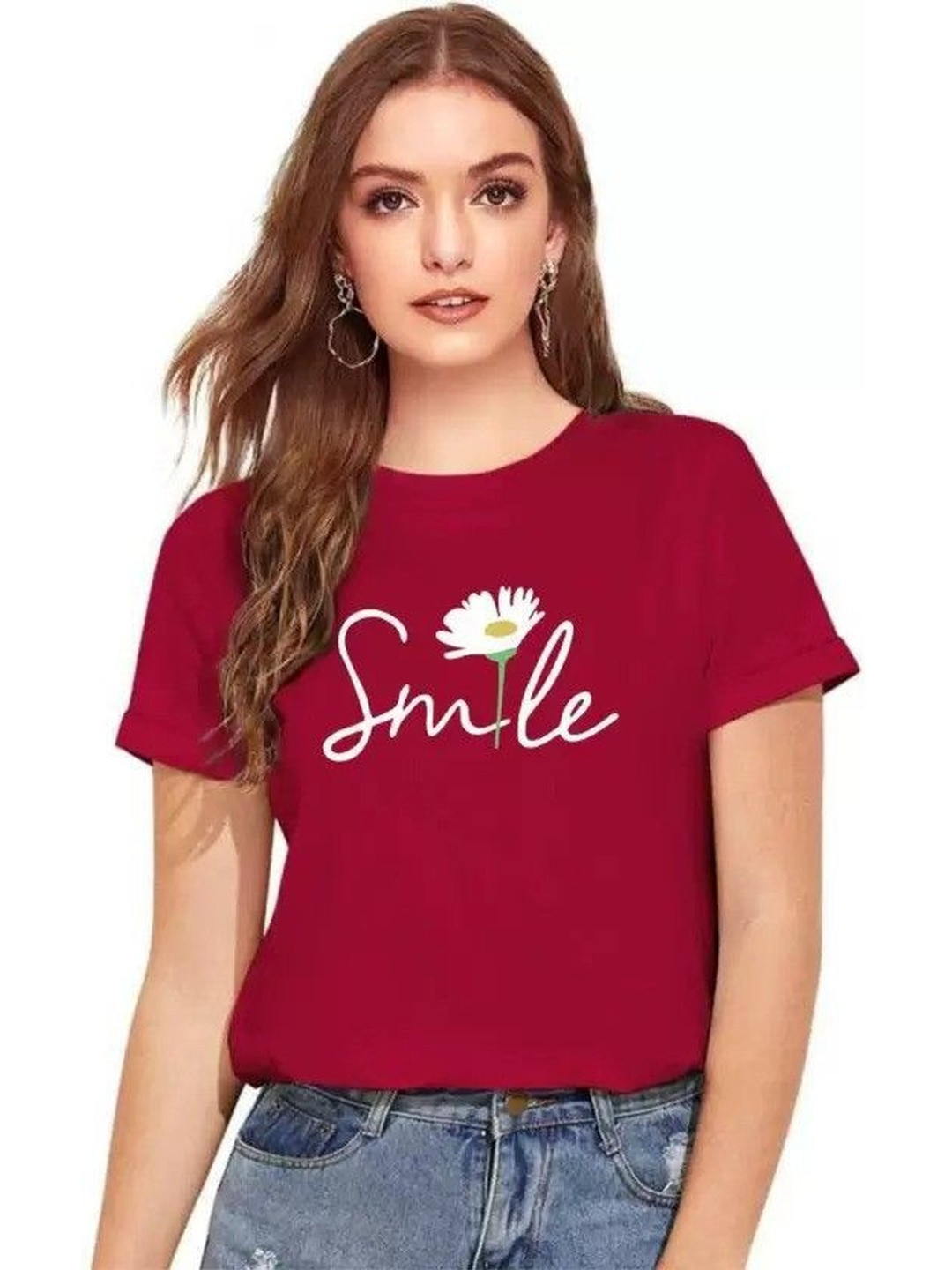 VALUE CREATION Typography Printed Round Neck T-shirt