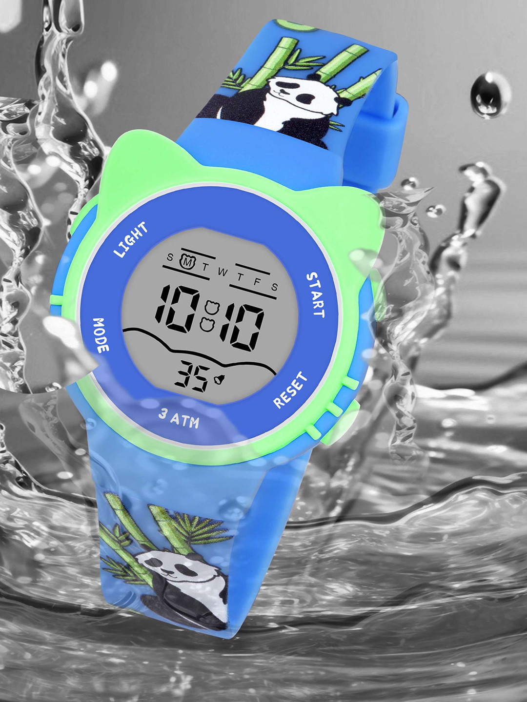 KIDSUN Kids Round Dial & Straps Digital Multi Function Watch 8012_DARK_BLUE