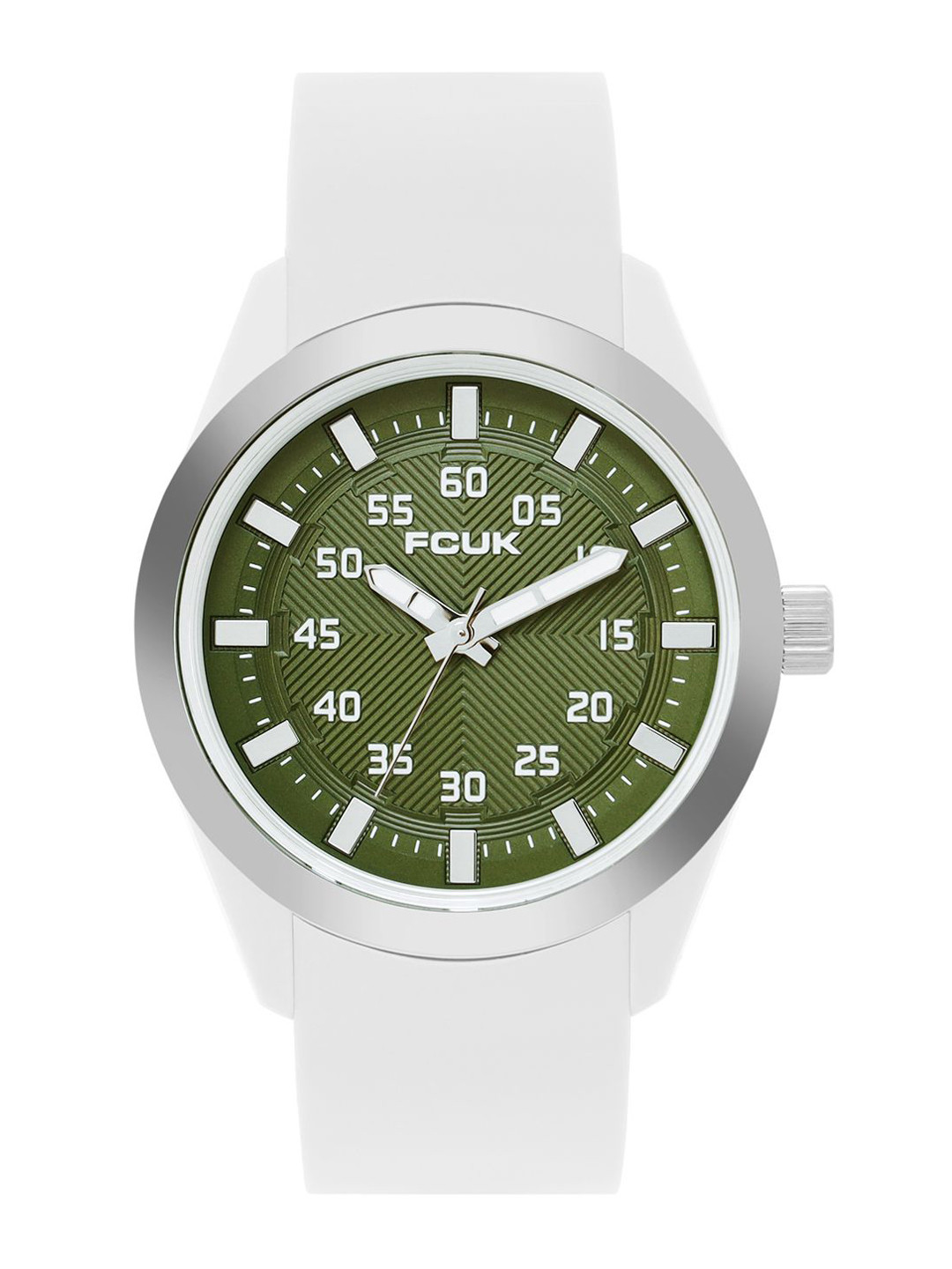 FCUK MinuteMark Unisex Textured Dial & Straps Analogue Watch FC05GR