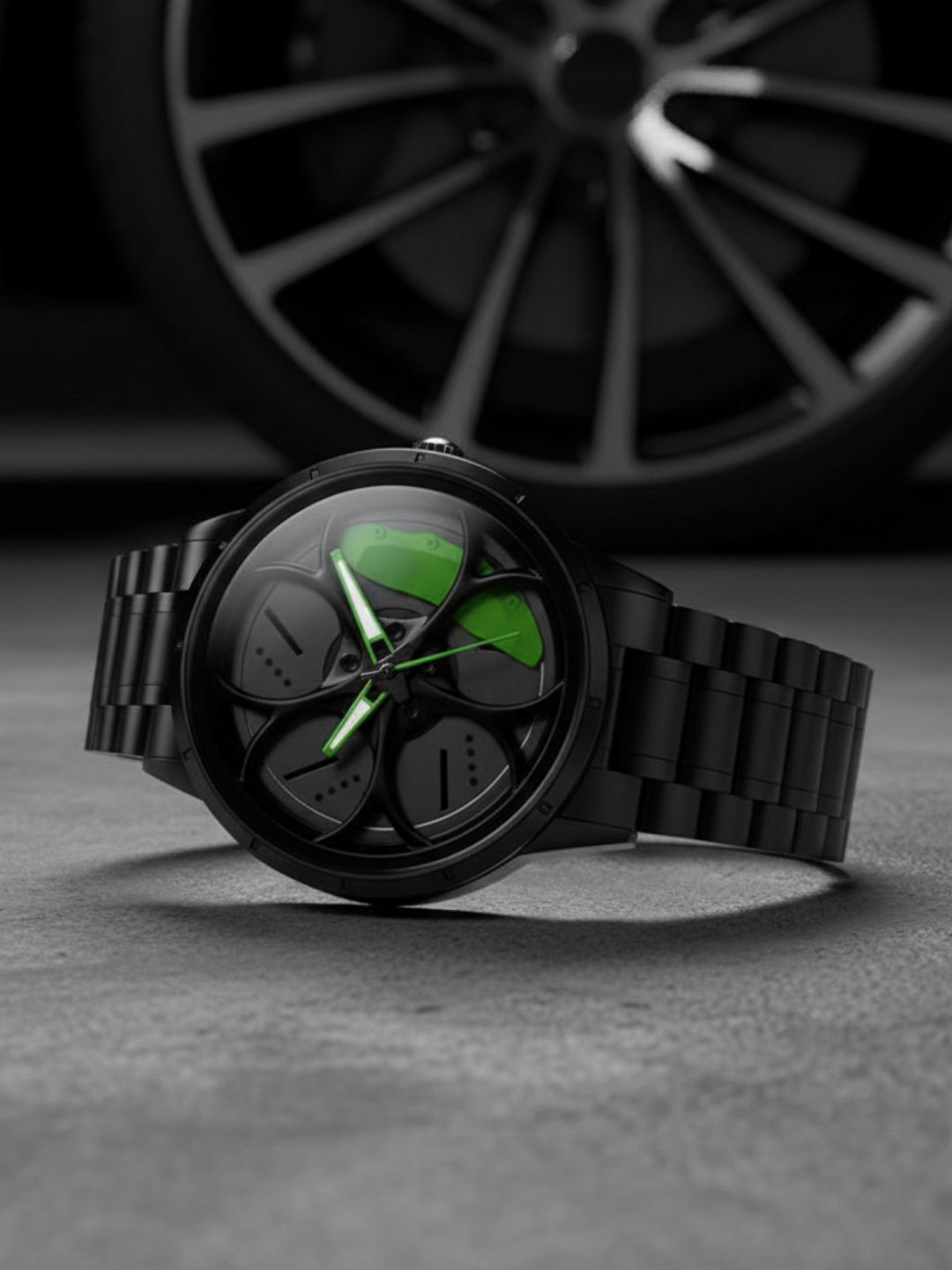 ON TIME OCTUS Men Dial & Stainless Steel Bracelet Style Straps Analogue Watch MN-252 GREEN