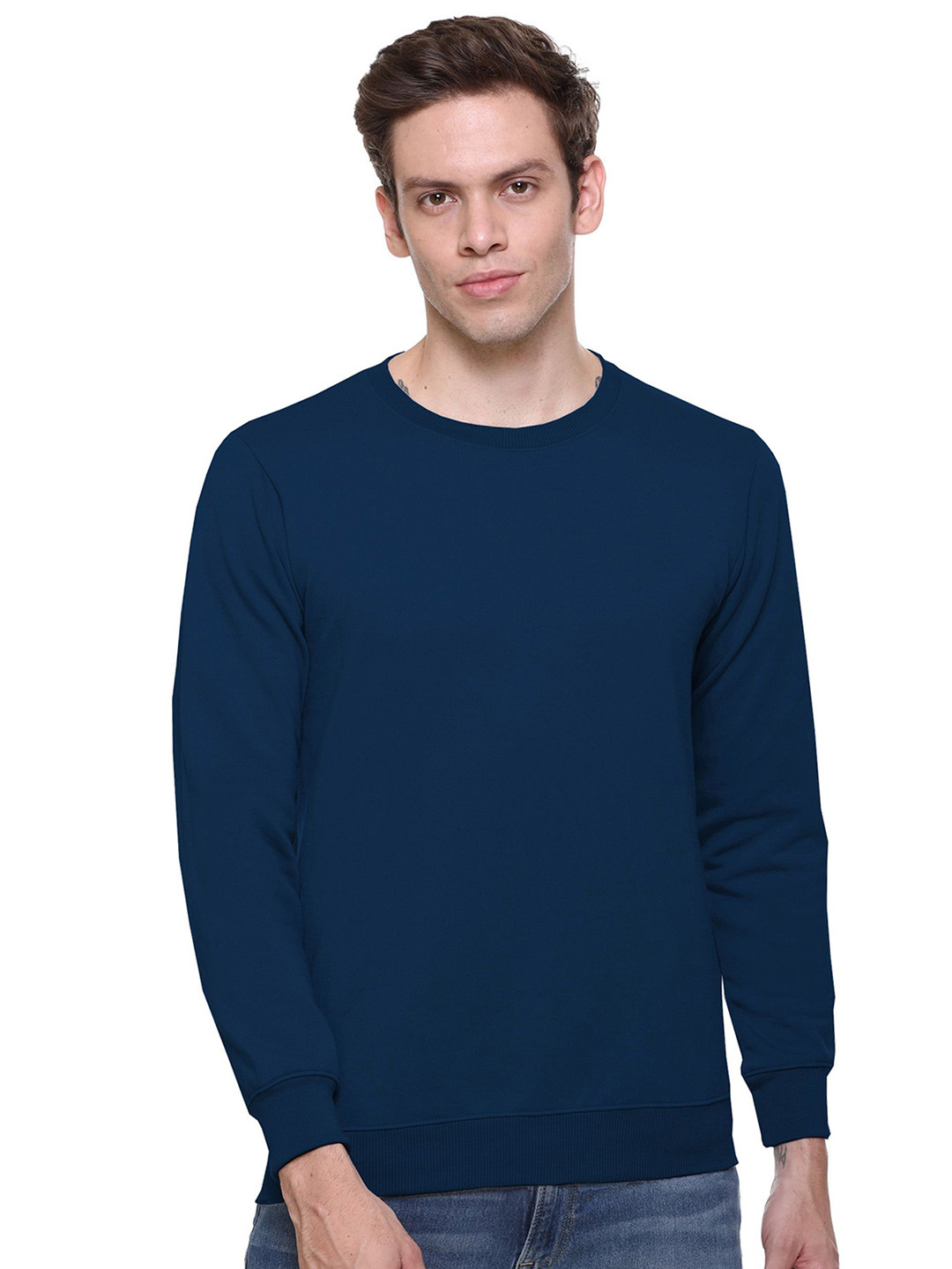 SHAUN Men Round Neck Long Sleeves Sweatshirt