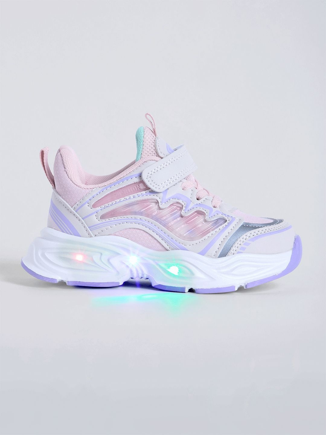 Textured Velcro Closure Sneakers