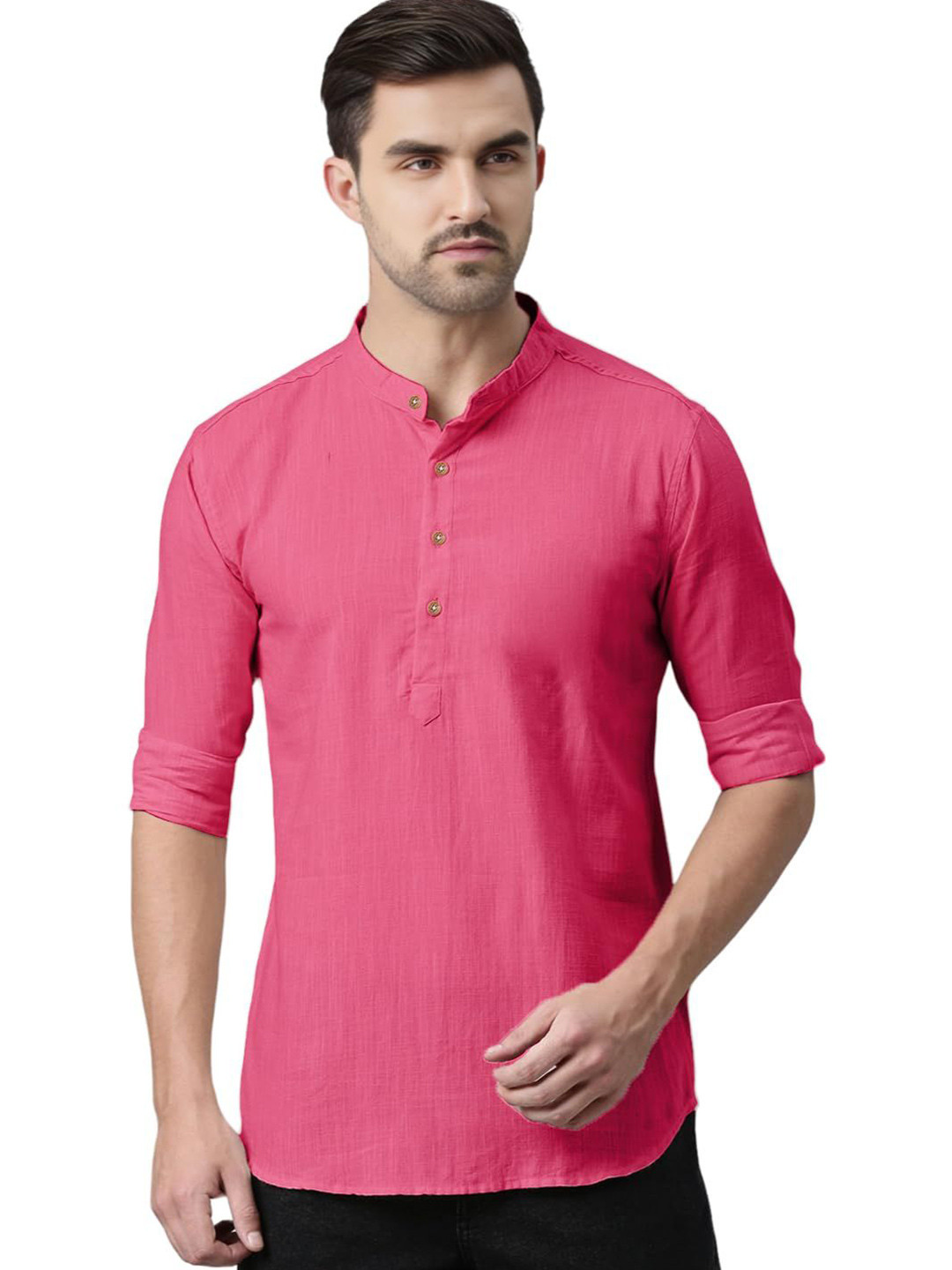 Go Stylish Men Mandarin Collar Kurta