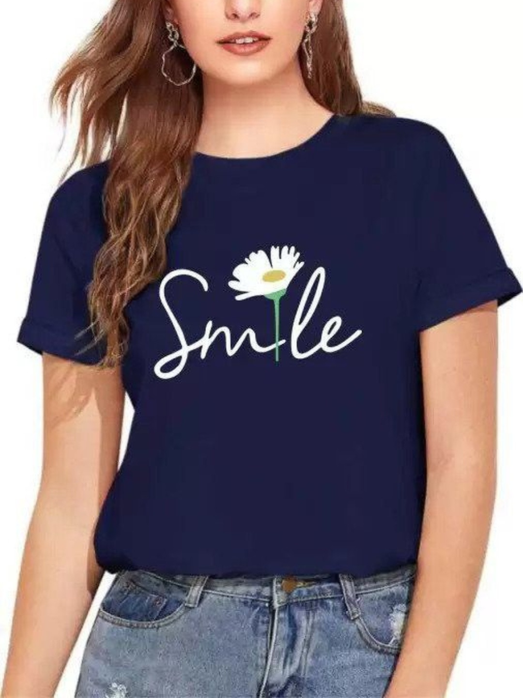 VALUE CREATION Typography Printed Round Neck T-shirt