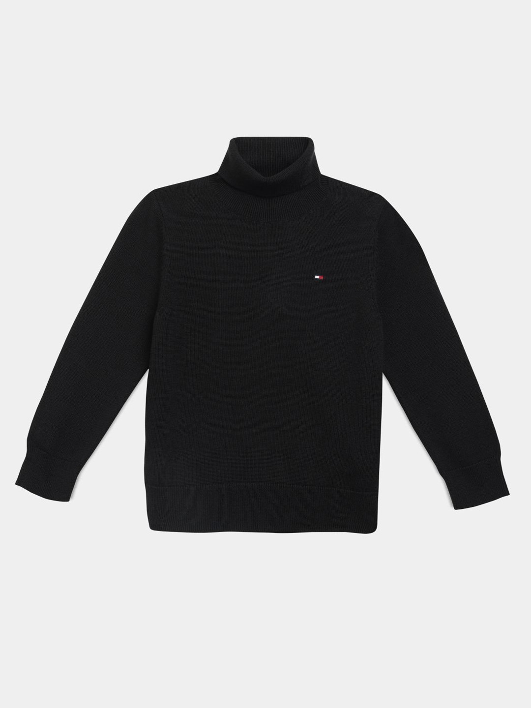 Tommy Hilfiger Boys Turtle Neck Organic Cotton Regular Fit Sweater