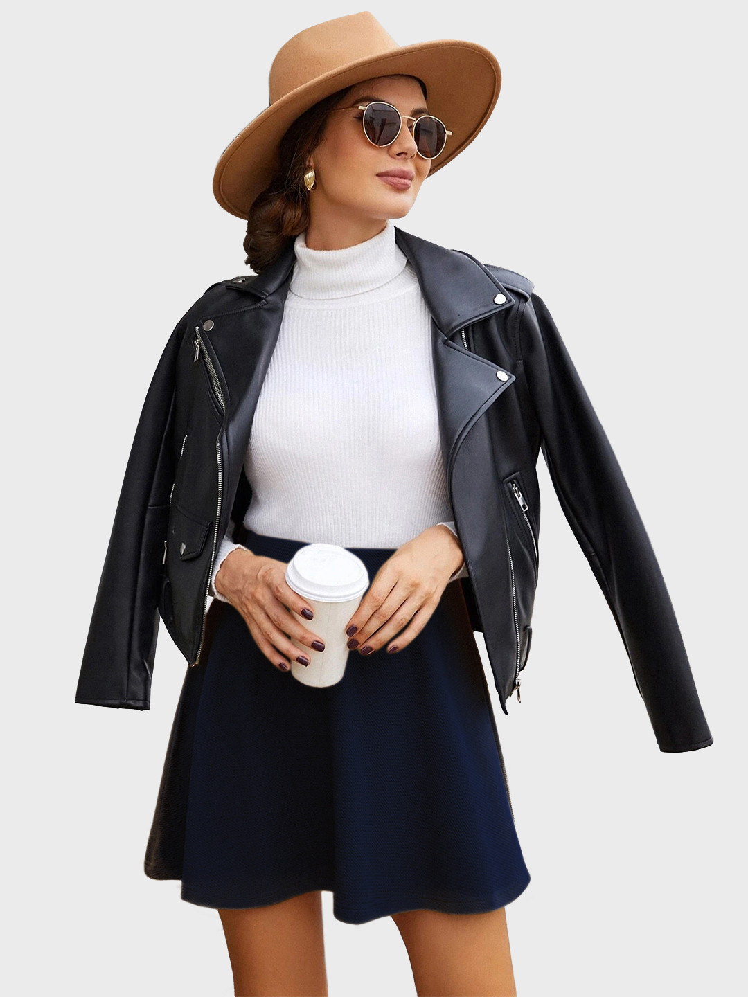 DIMPY GARMENTS Mini Flared Skater Skirt