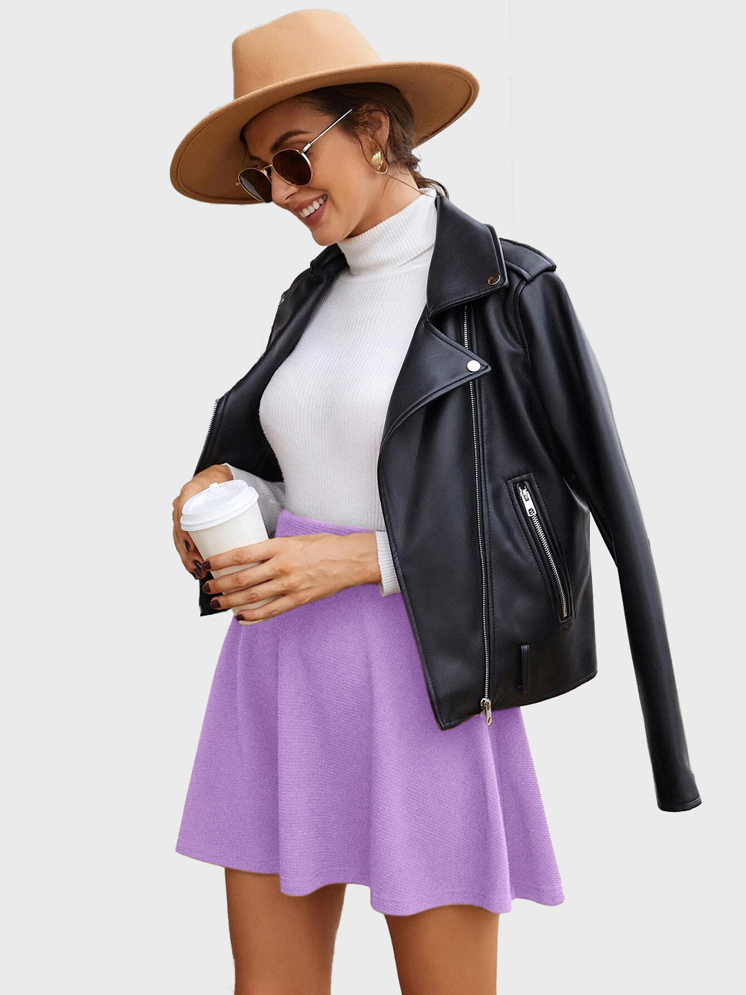 DIMPY GARMENTS Mini Flared Skater Skirt