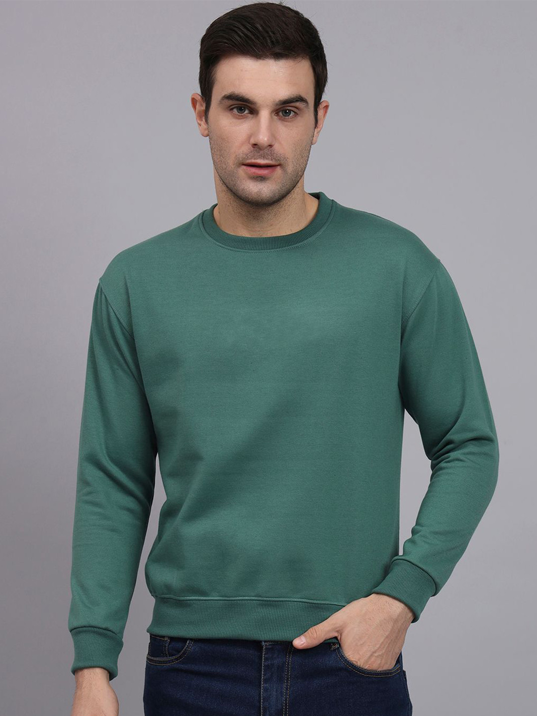 Obaan Men Ribbed Sweatshirt
