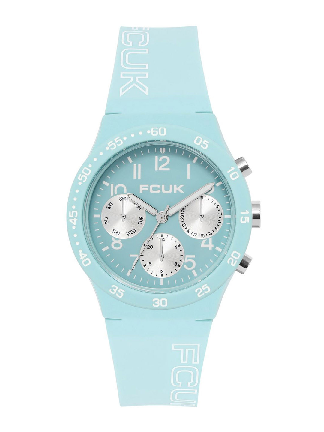 FCUK Frost Unisex Round Dial Analogue Watch FC198LU