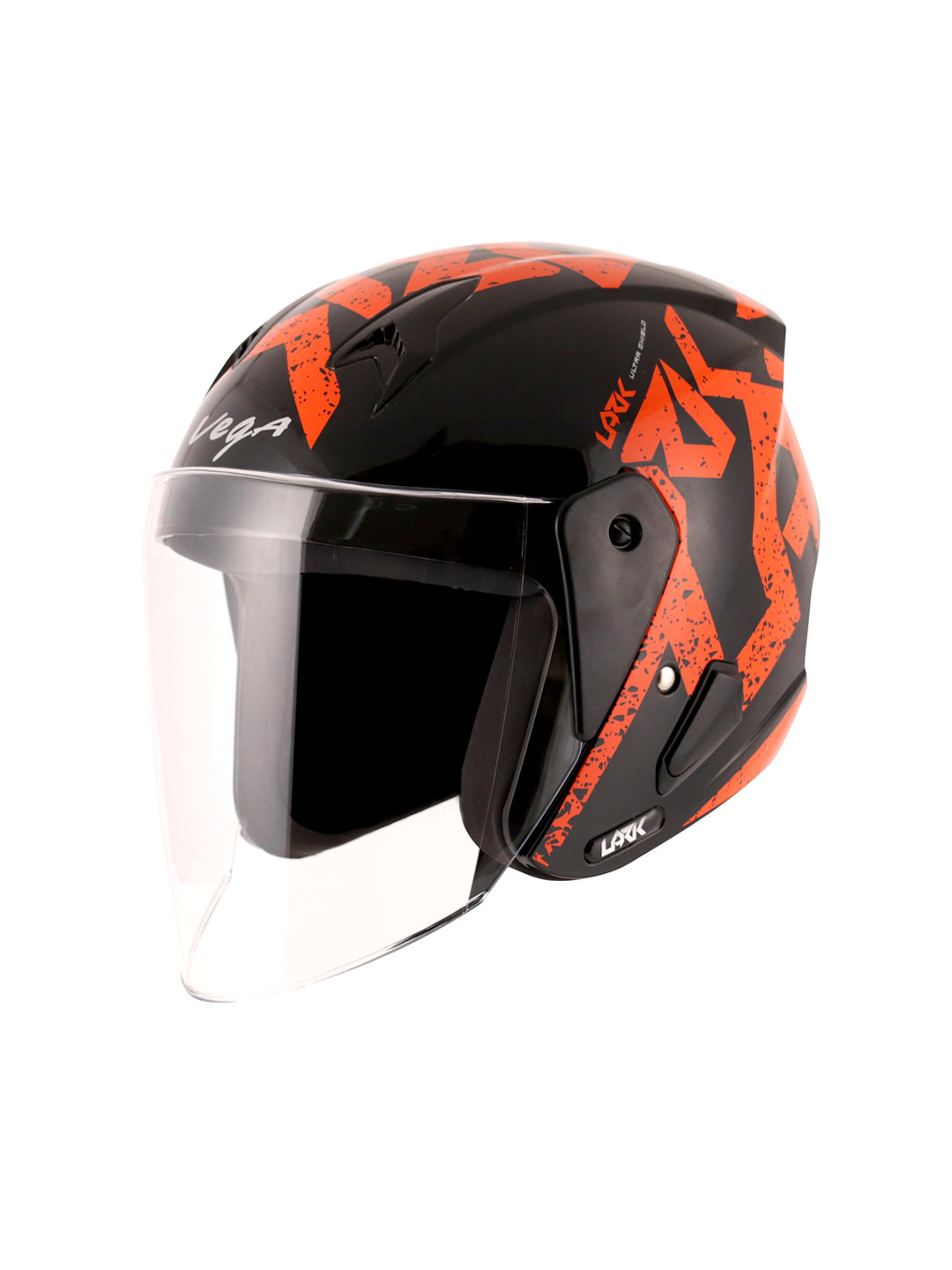 VEGA Unisex Lark Victor ISI Certified Lightweight Open Face Helmet - L