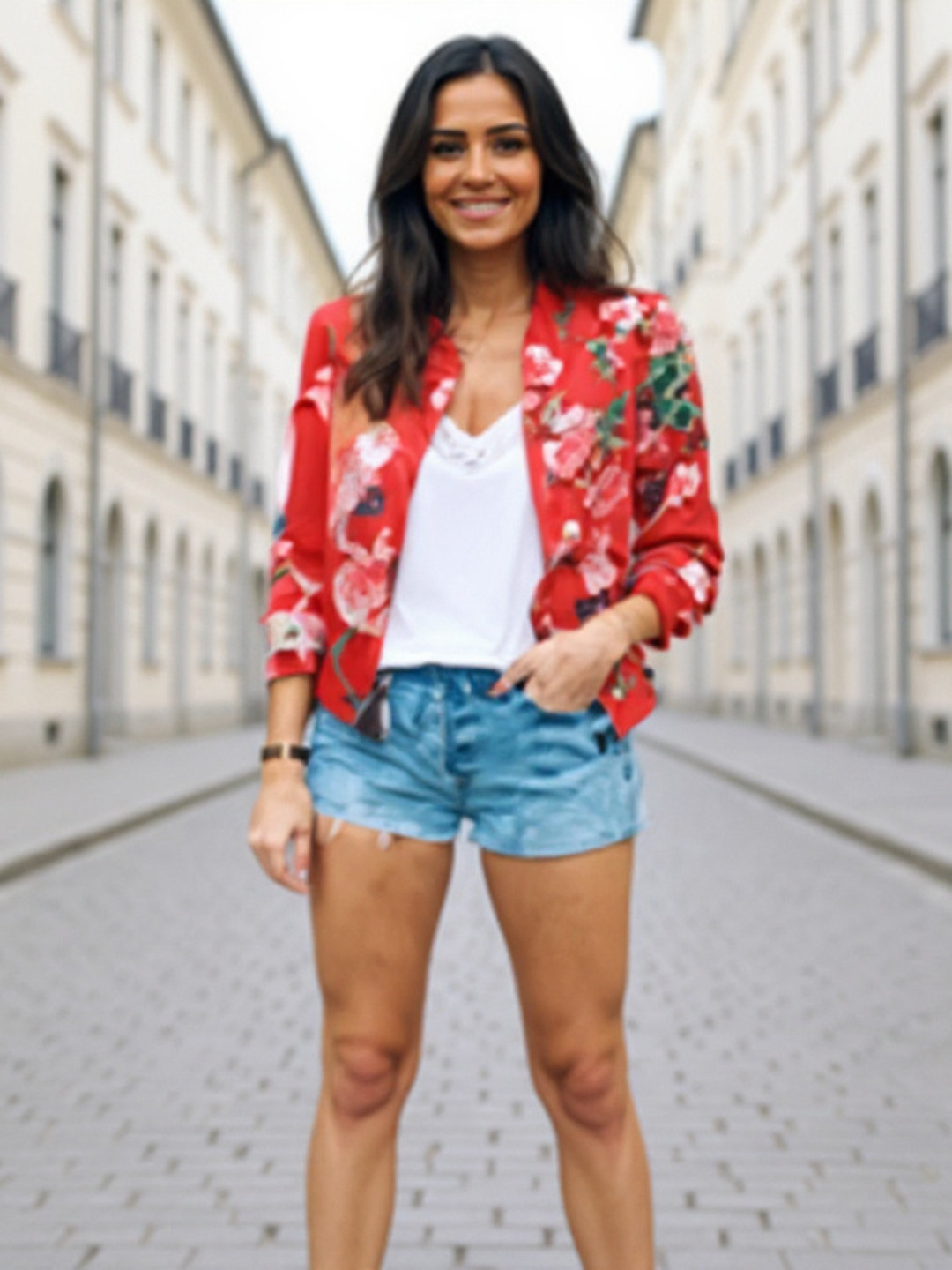 HERE&NOW Women Floral Jacket