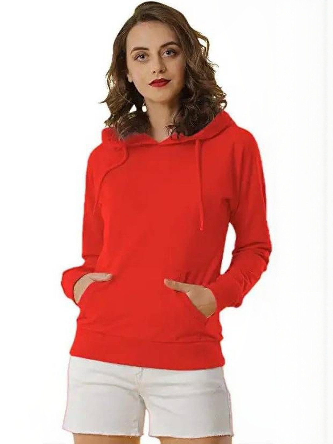 VALUE CREATION Women Cotton Solid Sweatshirts
