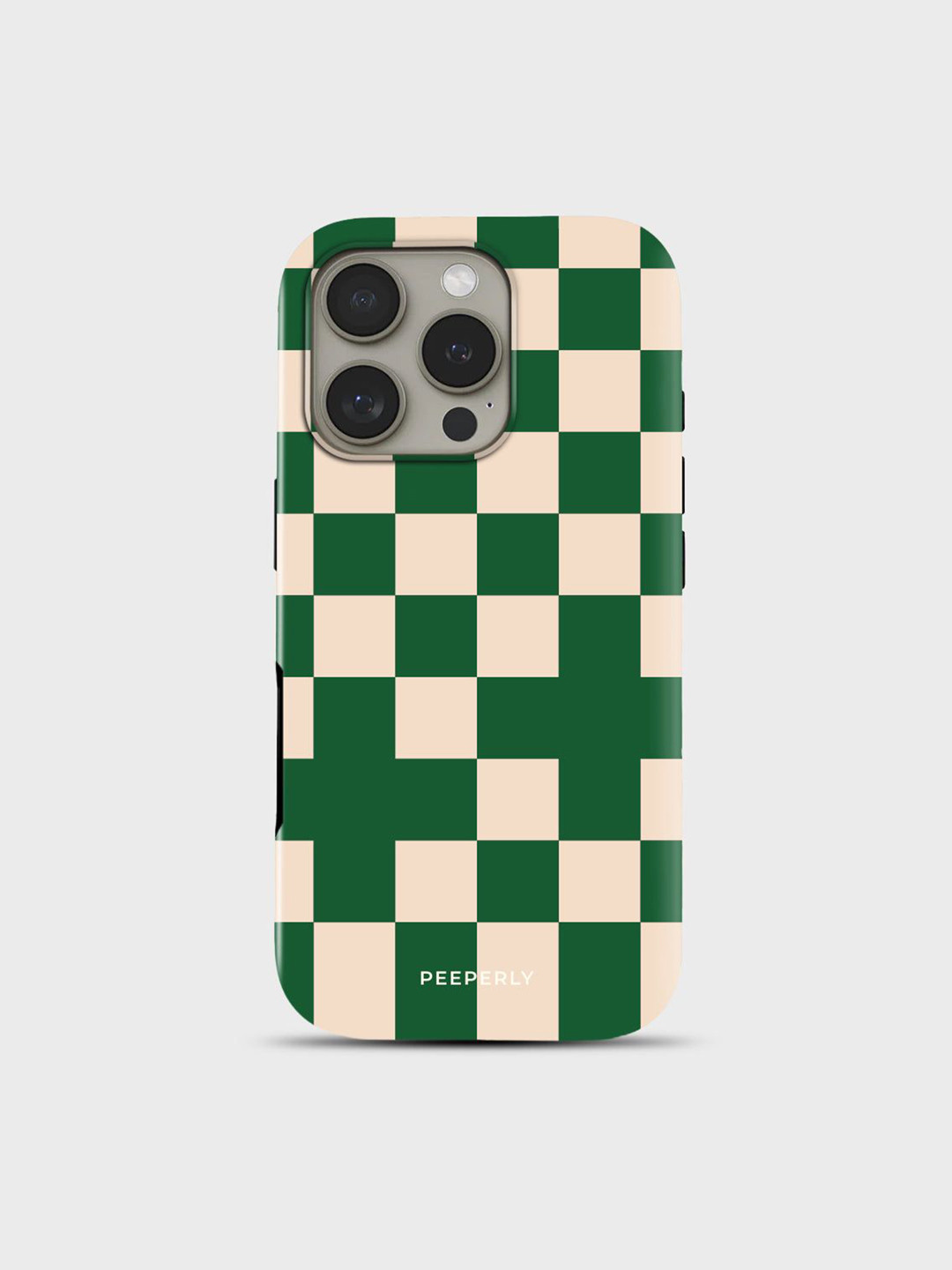 PEEPERLY Ivy League Geometric Printed Impact Resistant iPhone 13 Pro Max Crystal Back Case